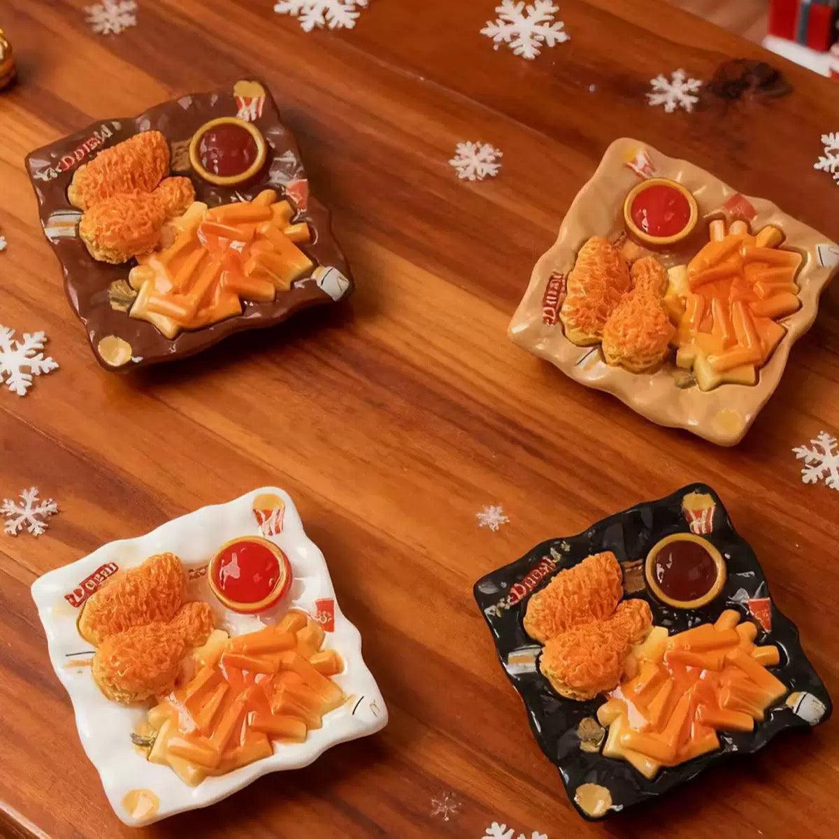 Fried chicken and fries