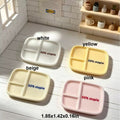 Three-compartment serving plate