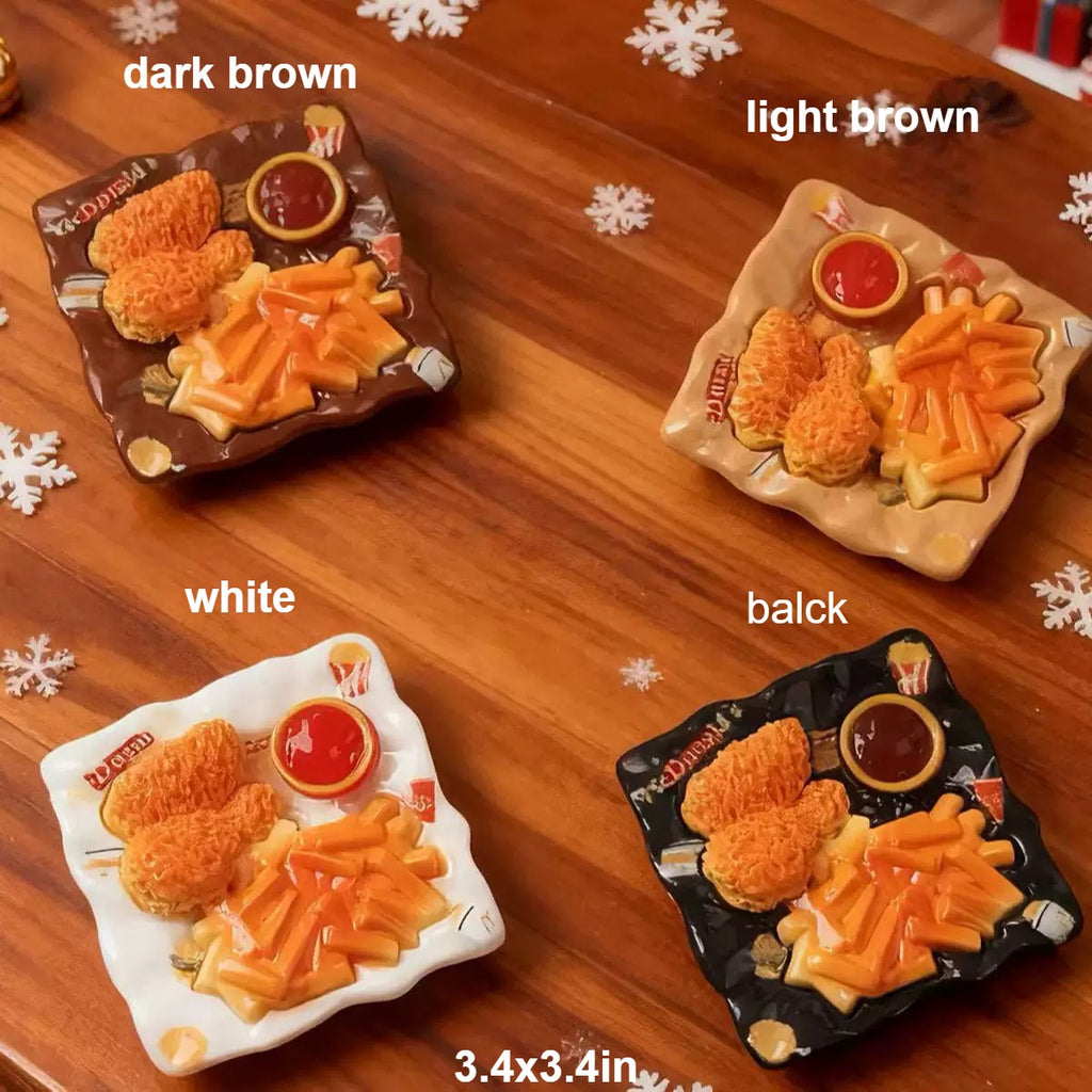 Fried chicken and fries